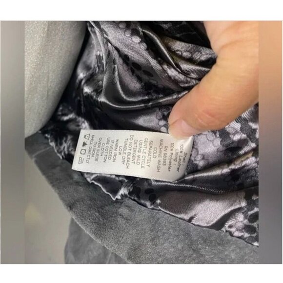 Womens Grey Suede Leather Jacket  Dennis Basso XSmall zip front jacket - Picture 5 of 11